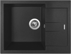 Sinks AMANDA 650 Metalblack - předvrtaný otvor pro baterii